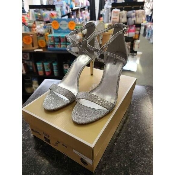 Michael Kors Womens Ava Mid Sandal, Size 10 - Picture 1 of 10
